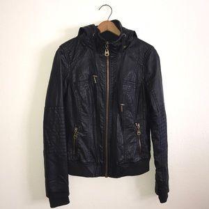 Garage Perfect Hooded Bomber Jacket Size M